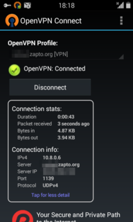 OpenVPN client on Android